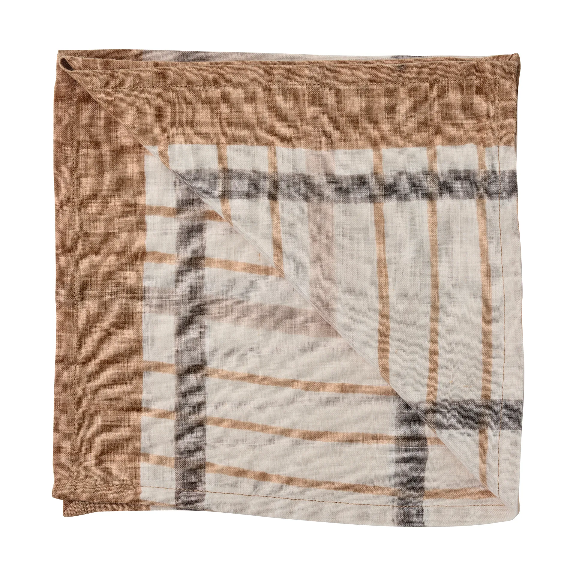 Ella napkin 50x50 cm, Hazelnut Tell Me More