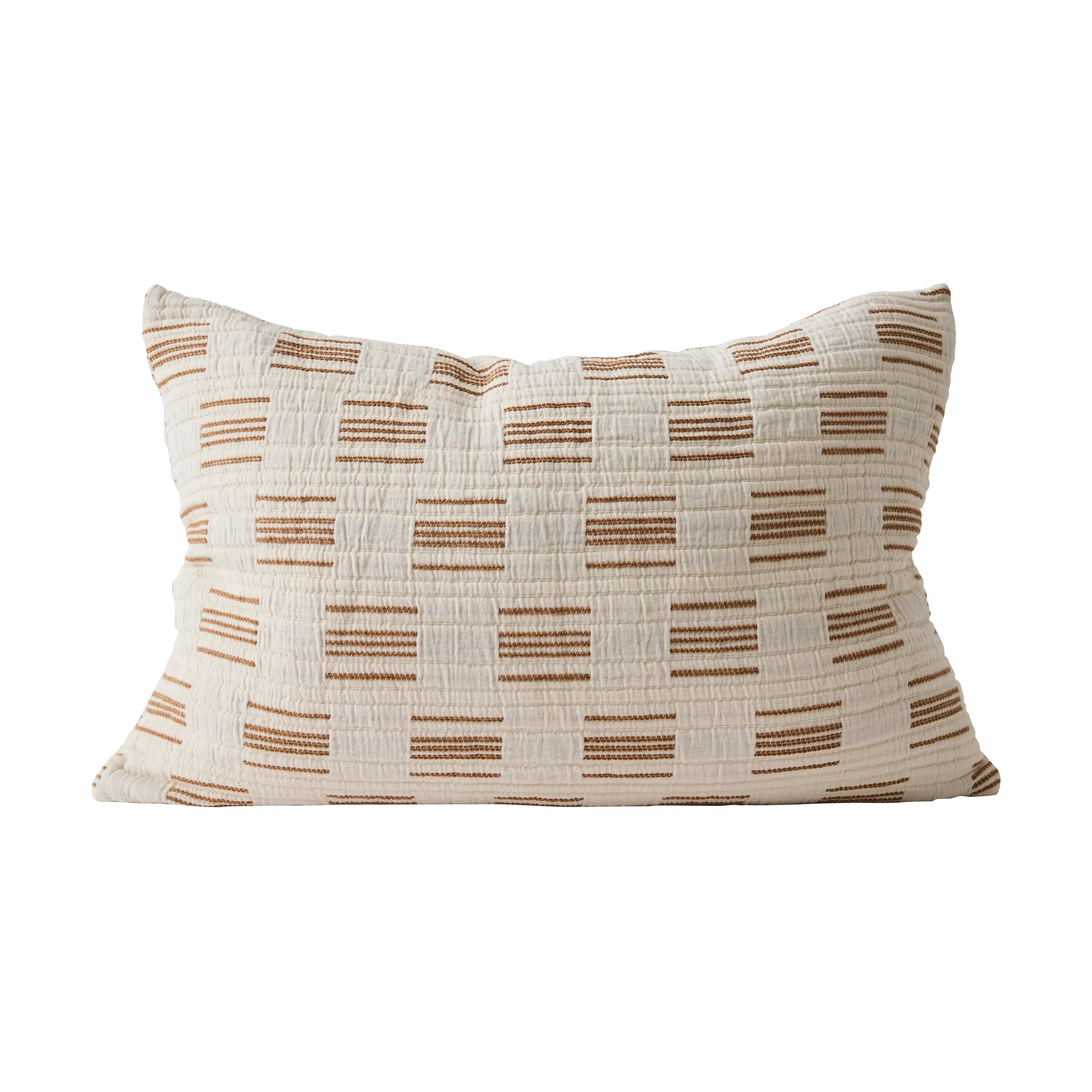 Julien cushion cover 40x60 cm, Off-white-rust red Tell Me More