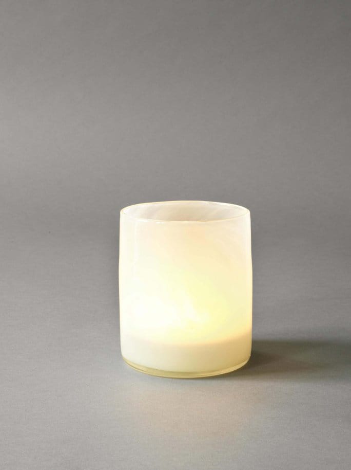 Lyric lantern M, linen (white) Tell Me More