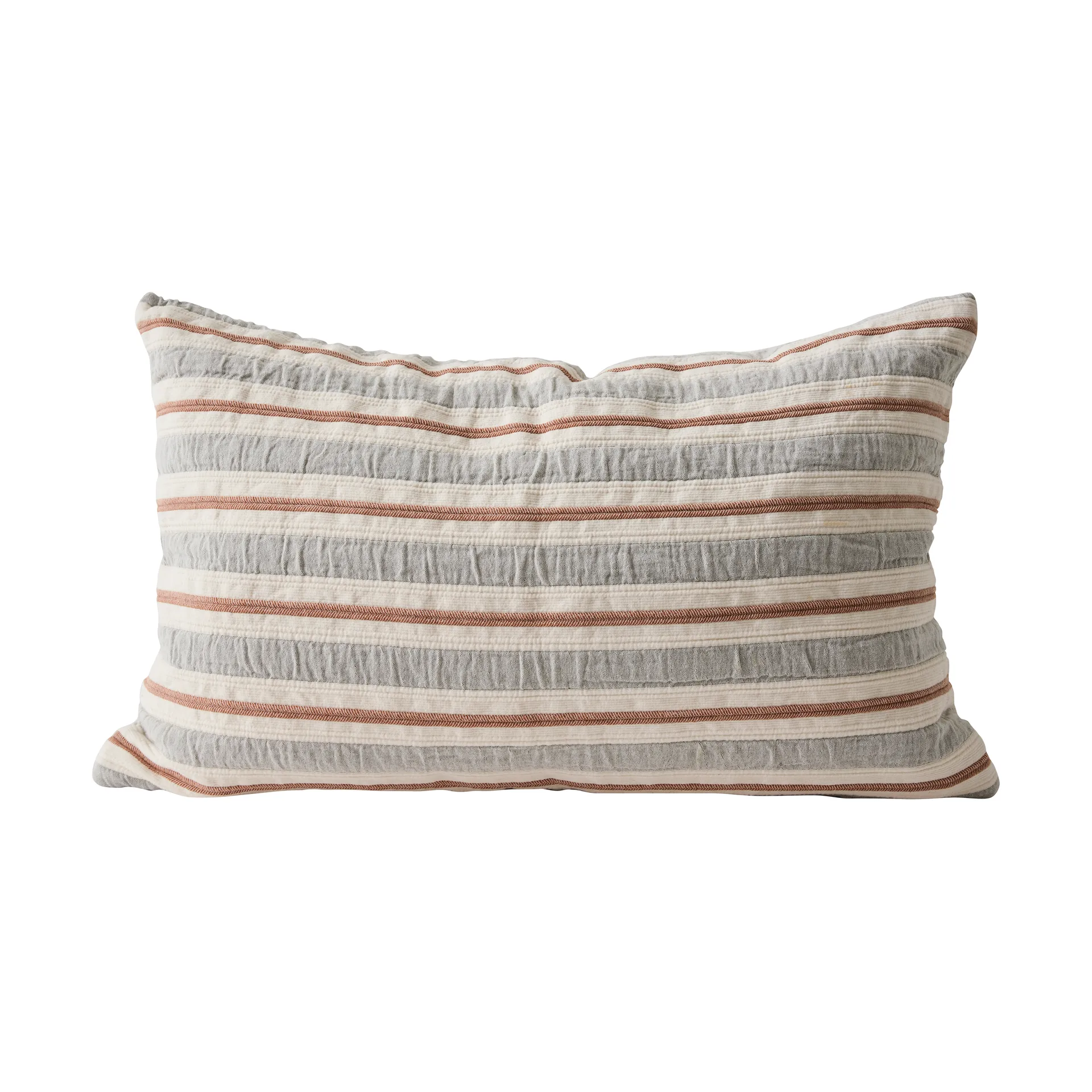 Malva cushion cover 40x60 cm, Gray-rust red Tell Me More
