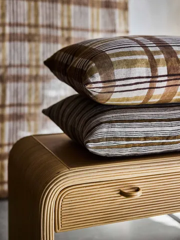 Nico cushion cover - Block print brown, 40x60 cm - Tell Me More