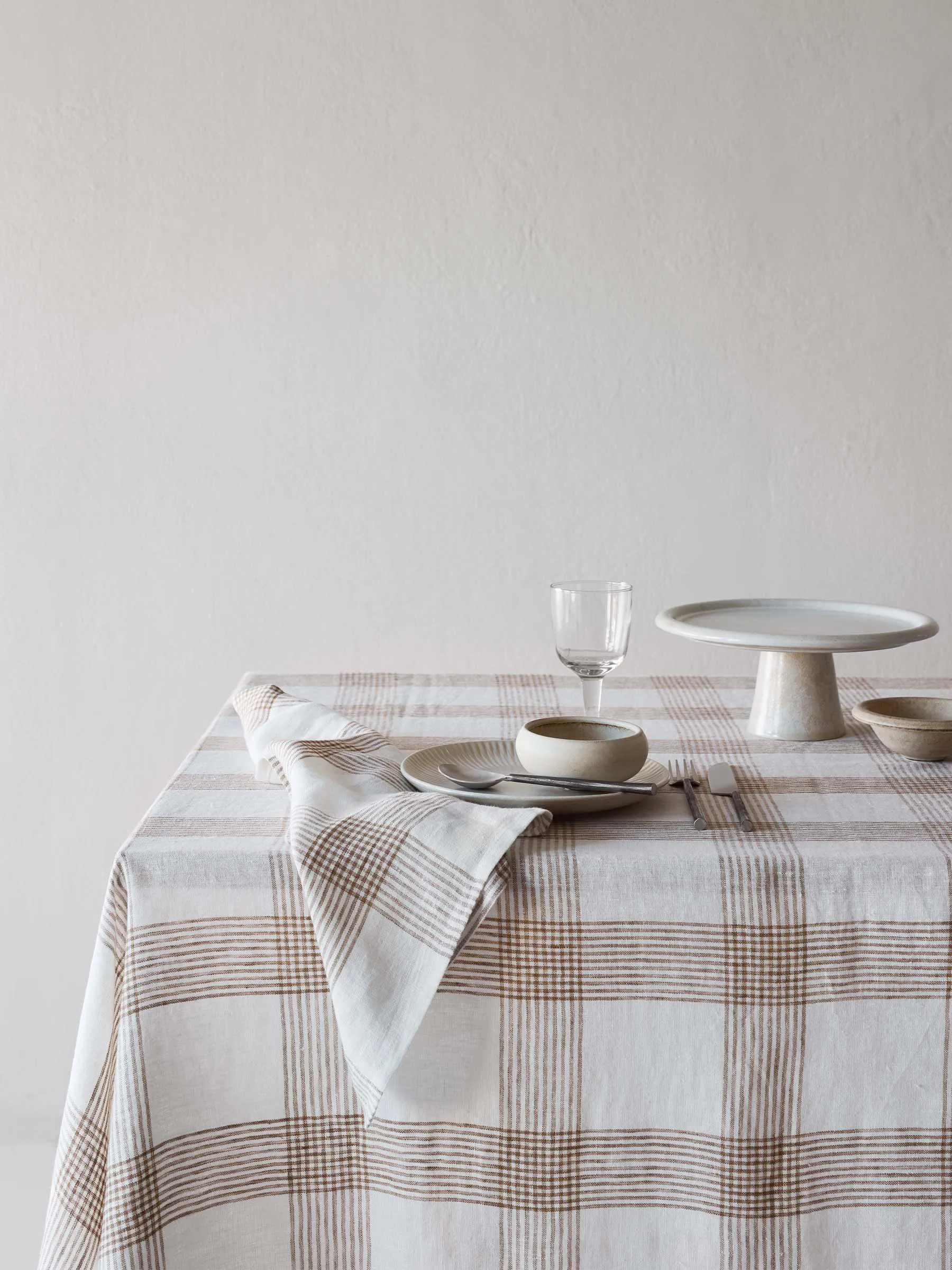 Odette cloth napkin, Brown, 45x45 cm Tell Me More