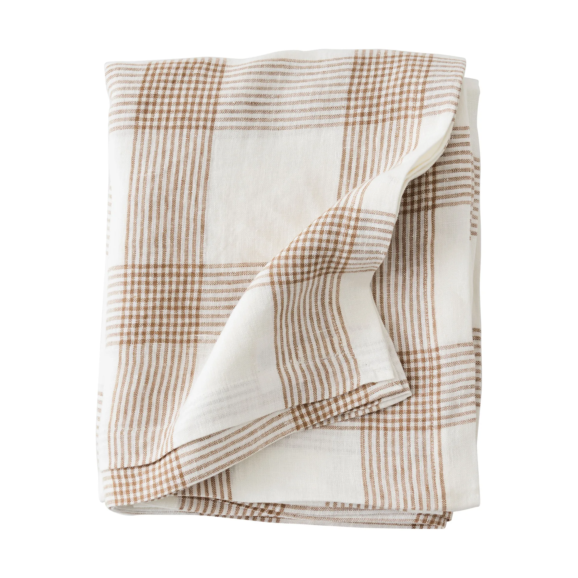 Odette tablecloth, Brown, 145x145 cm Tell Me More