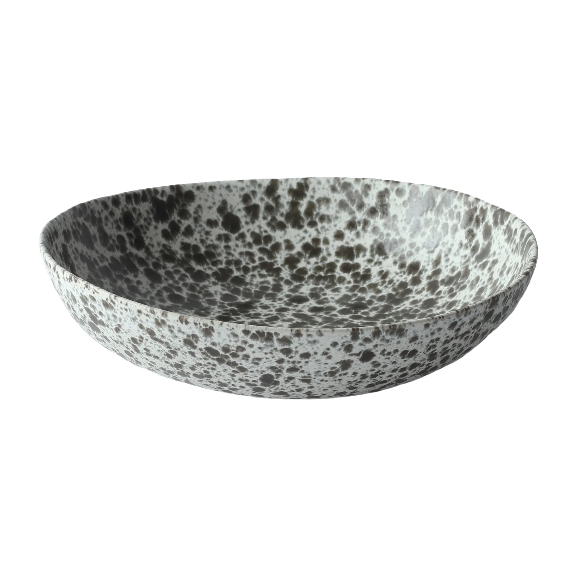Rivoli salladsbowl medium Ø30 cm, Green splatter Tell Me More