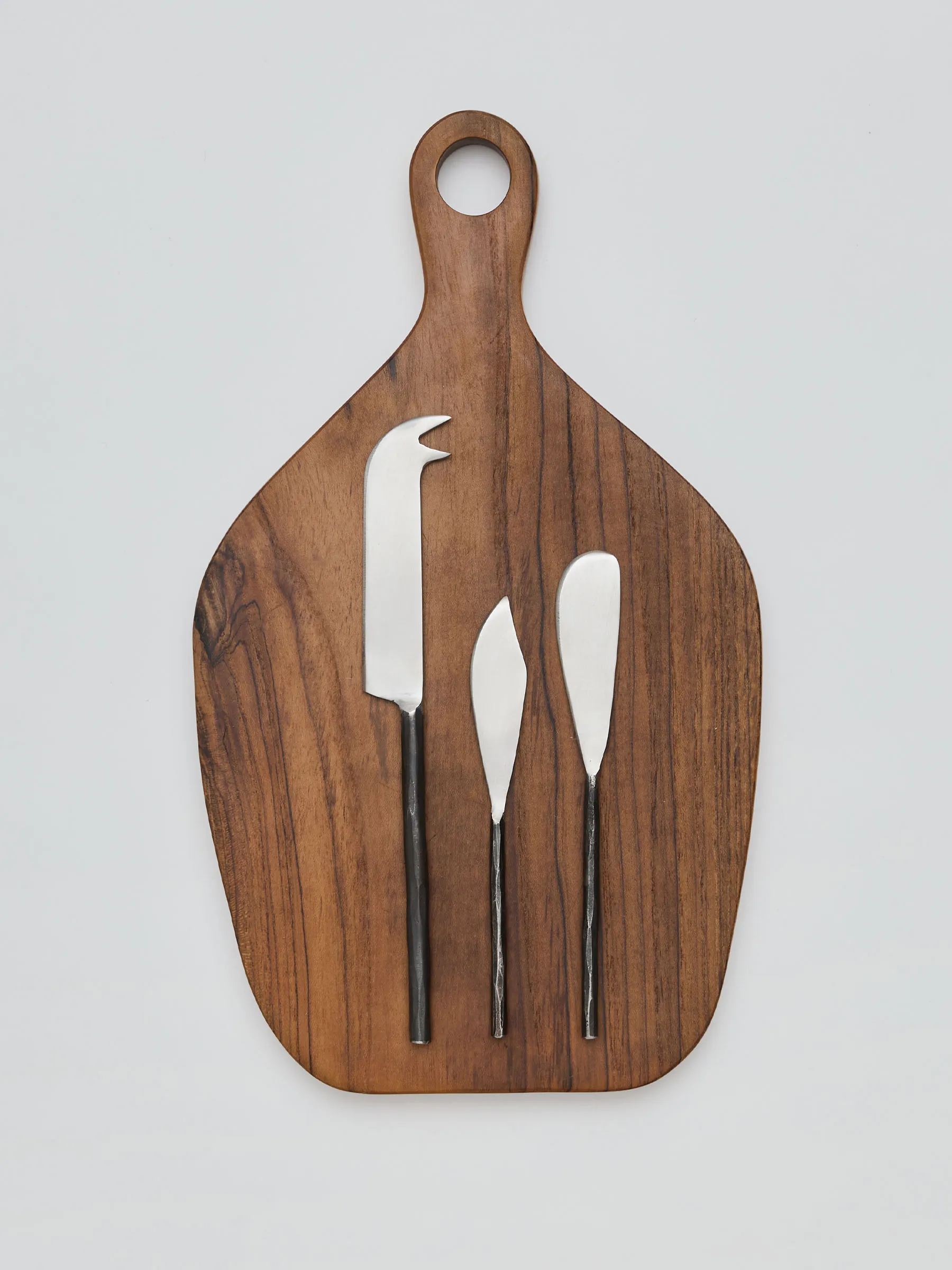 Steel cheese knife small, Unpolished steel Tell Me More