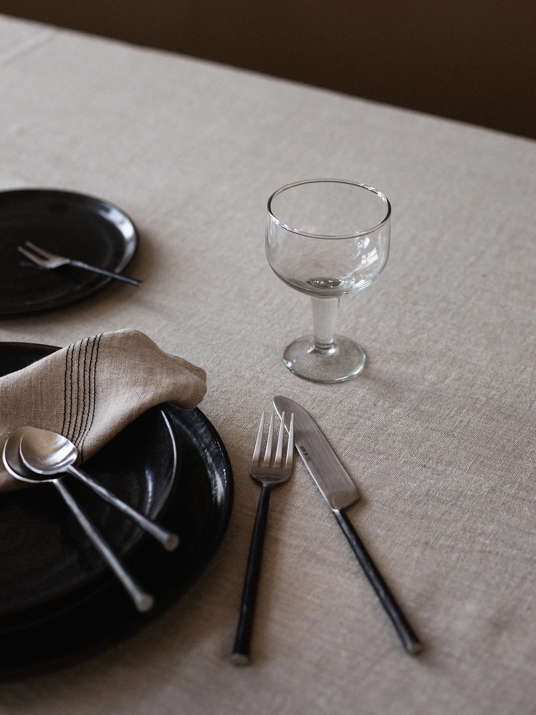 Steel cutlery set 4 pieces, Polished steel Tell Me More