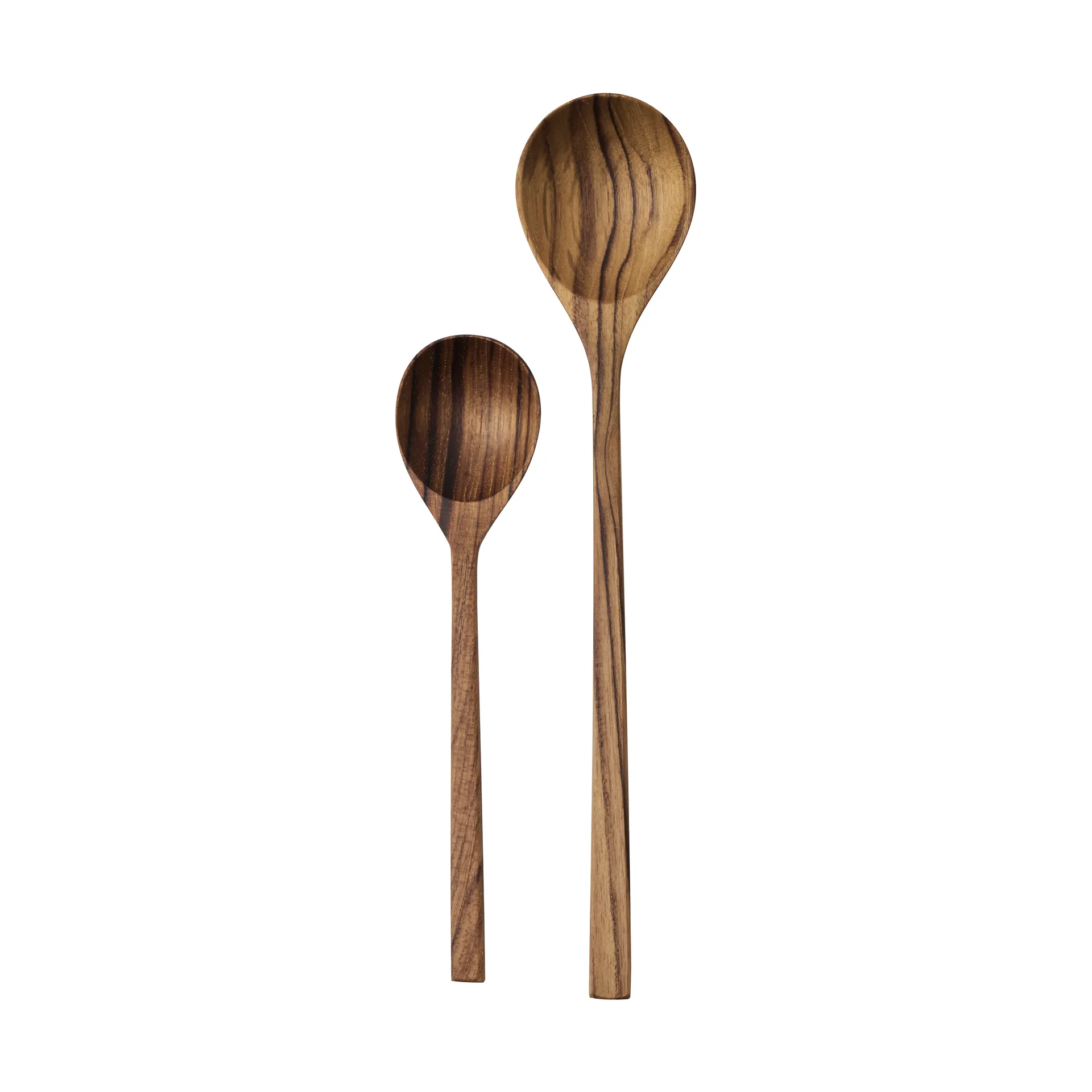 Teak serving spoons 2 pieces, Brown Tell Me More