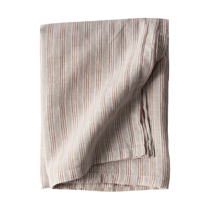 Tell Me More tablecloth 145x270 cm, Hazelnut stripe Tell Me More