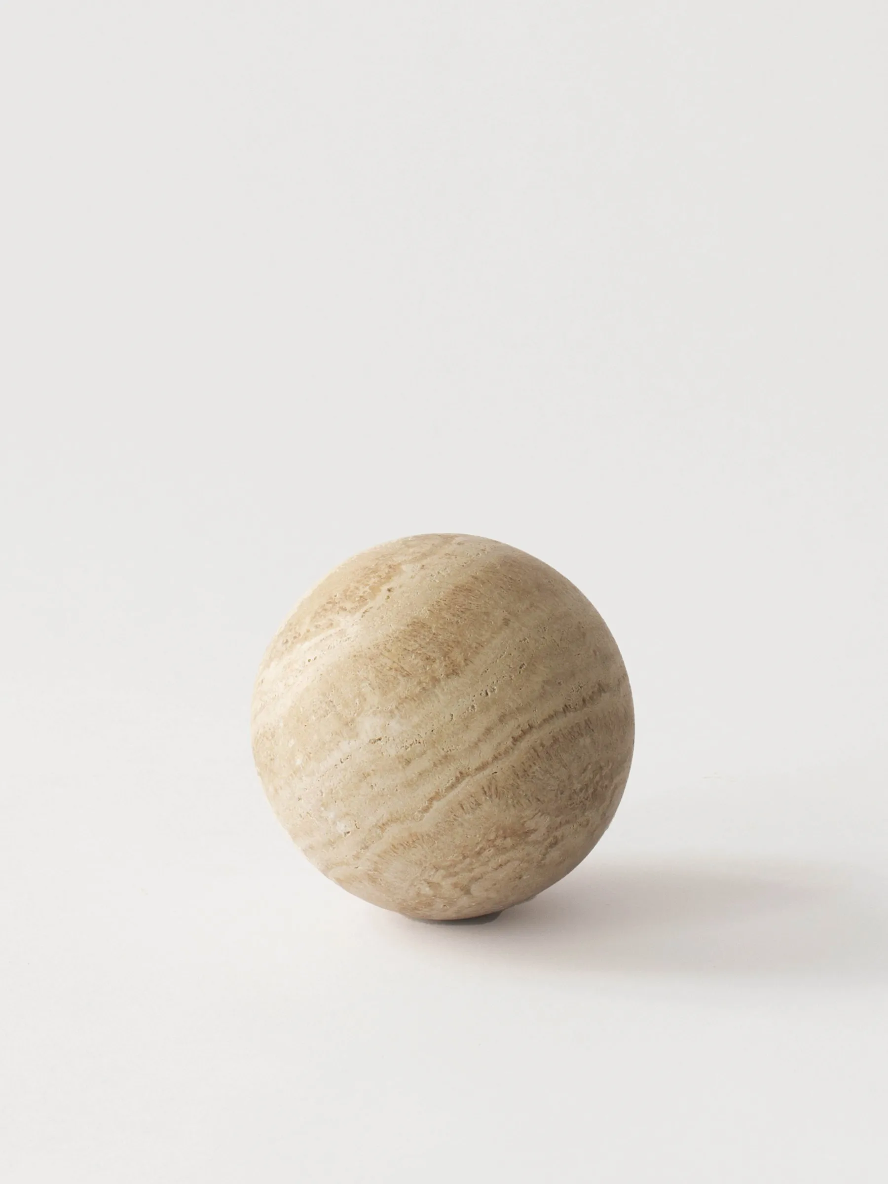 Travertine decorative spheres, Ø10 cm Tell Me More