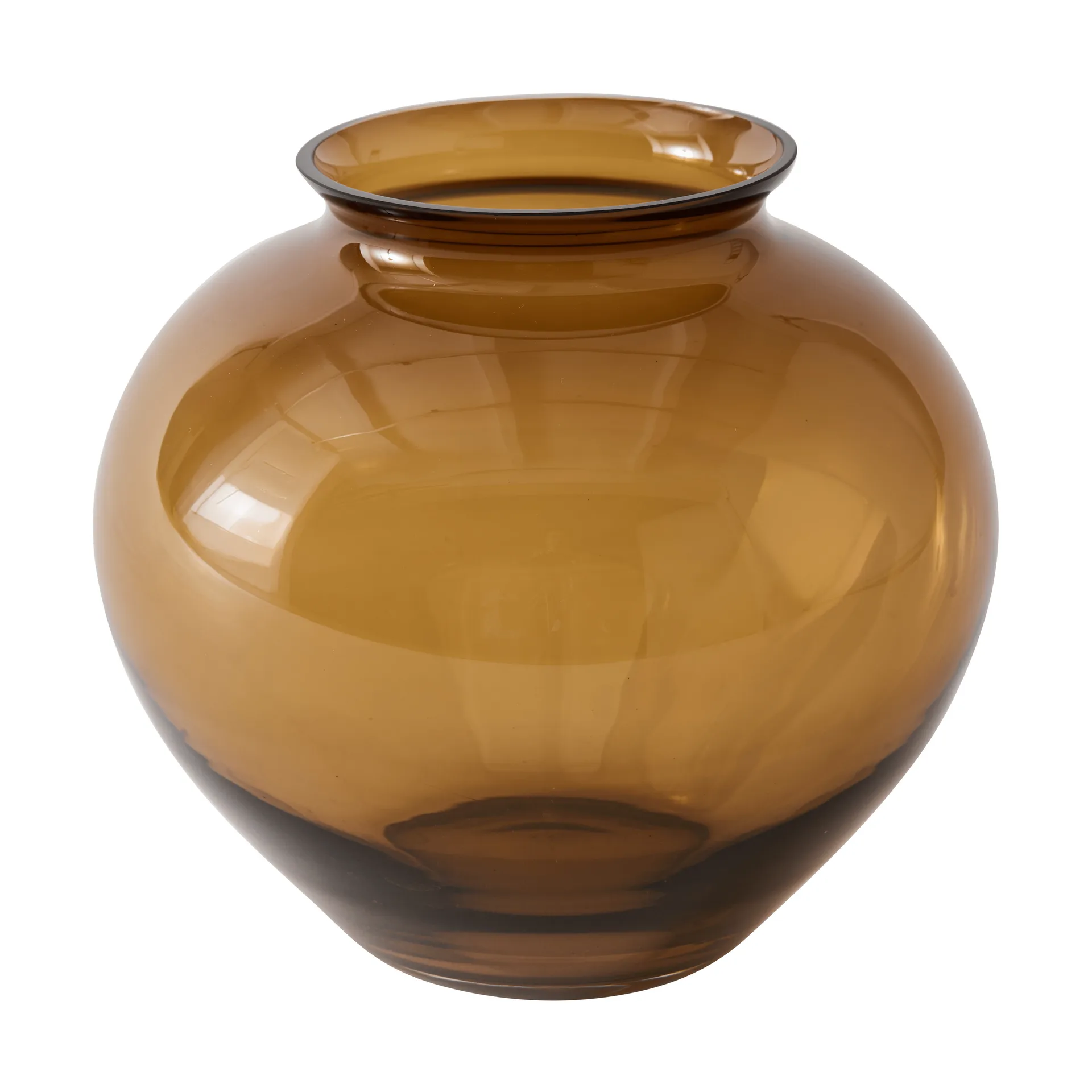 Velino vase, Amber brown, Ø20.5x18.5 cm Tell Me More