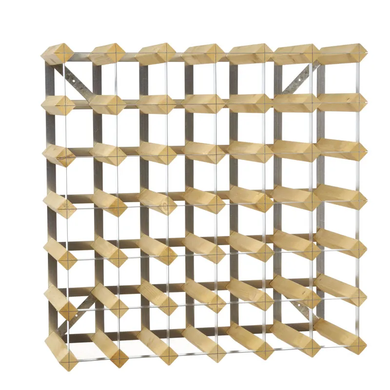 The Swedish Wine Rack Factory wine rack 42 bottles expandable, Light oak The Swedish Wine Rack Factory