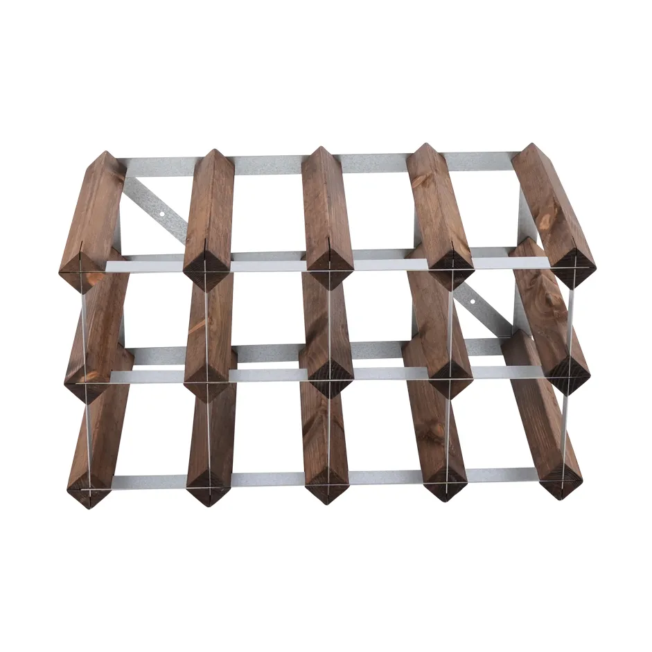 The Swedish Wine Rack Factory wine rack assembled, 12 bottles-dark pine The Swedish Wine Rack Factory