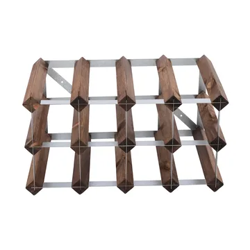 The Swedish Wine Rack Factory wine rack assembled - 12 bottles-dark pine - The Swedish Wine Rack Factory