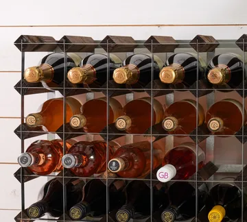 The Swedish Wine Rack Factory wine rack assembled - 16 bottles-dark pine - The Swedish Wine Rack Factory