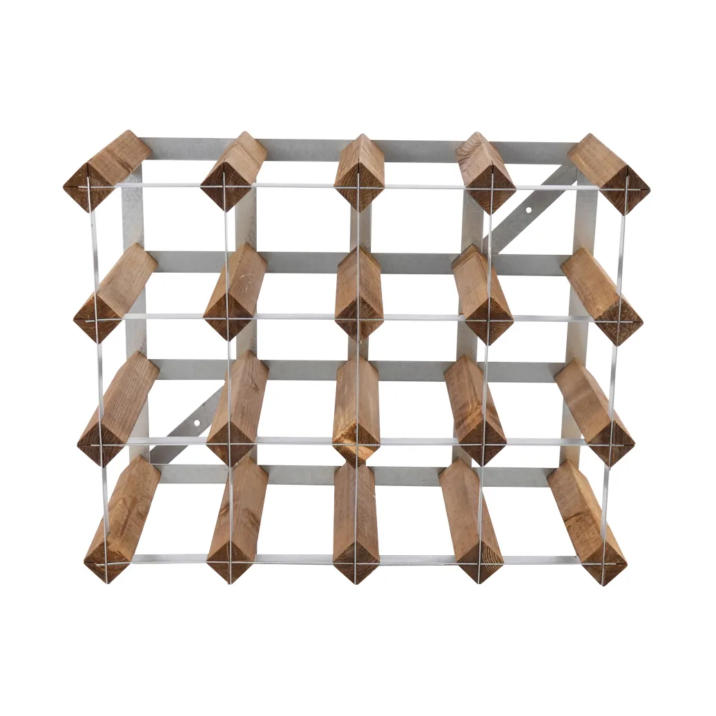 The Swedish Wine Rack Factory wine rack assembled, 16 bottles-light pine The Swedish Wine Rack Factory