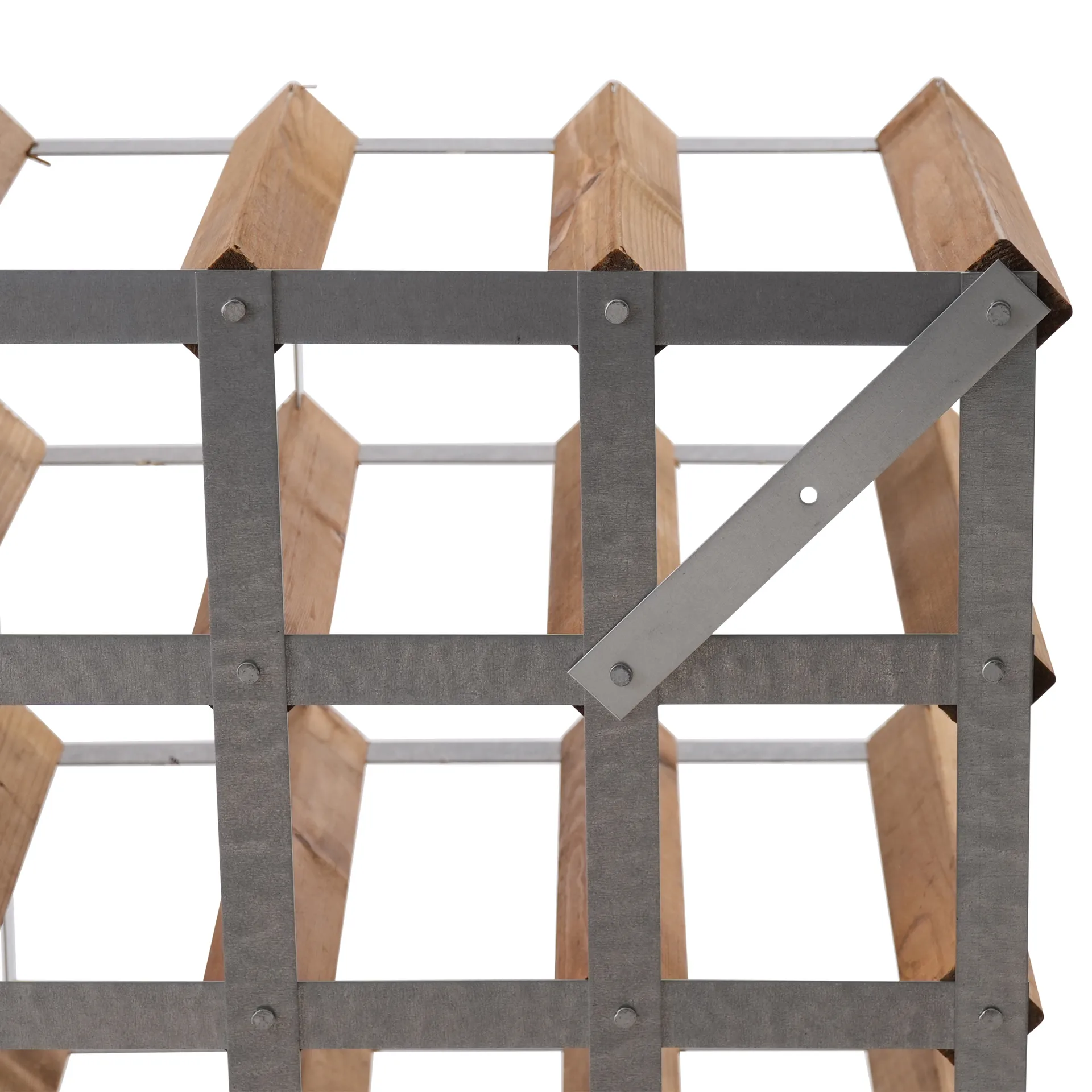 The Swedish Wine Rack Factory wine rack assembled, 16 bottles-light pine The Swedish Wine Rack Factory