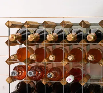 The Swedish Wine Rack Factory wine rack assembled - 16 bottles-light pine - The Swedish Wine Rack Factory