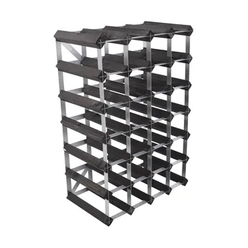 The Swedish Wine Rack Factory wine rack assembled - 30 bottles-black pine - The Swedish Wine Rack Factory