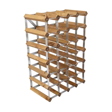 The Swedish Wine Rack Factory wine rack assembled - 30 bottles–light pine - The Swedish Wine Rack Factory