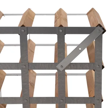 The Swedish Wine Rack Factory wine rack assembled - 30 bottles–light pine - The Swedish Wine Rack Factory