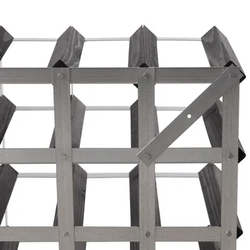 The Swedish Wine Rack Factory wine rack assembled - 9 bottles-black pine - The Swedish Wine Rack Factory