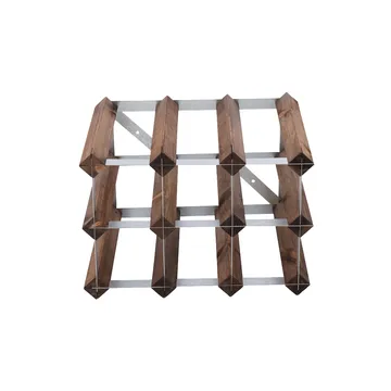 The Swedish Wine Rack Factory wine rack assembled - 9 bottles-dark pine - The Swedish Wine Rack Factory