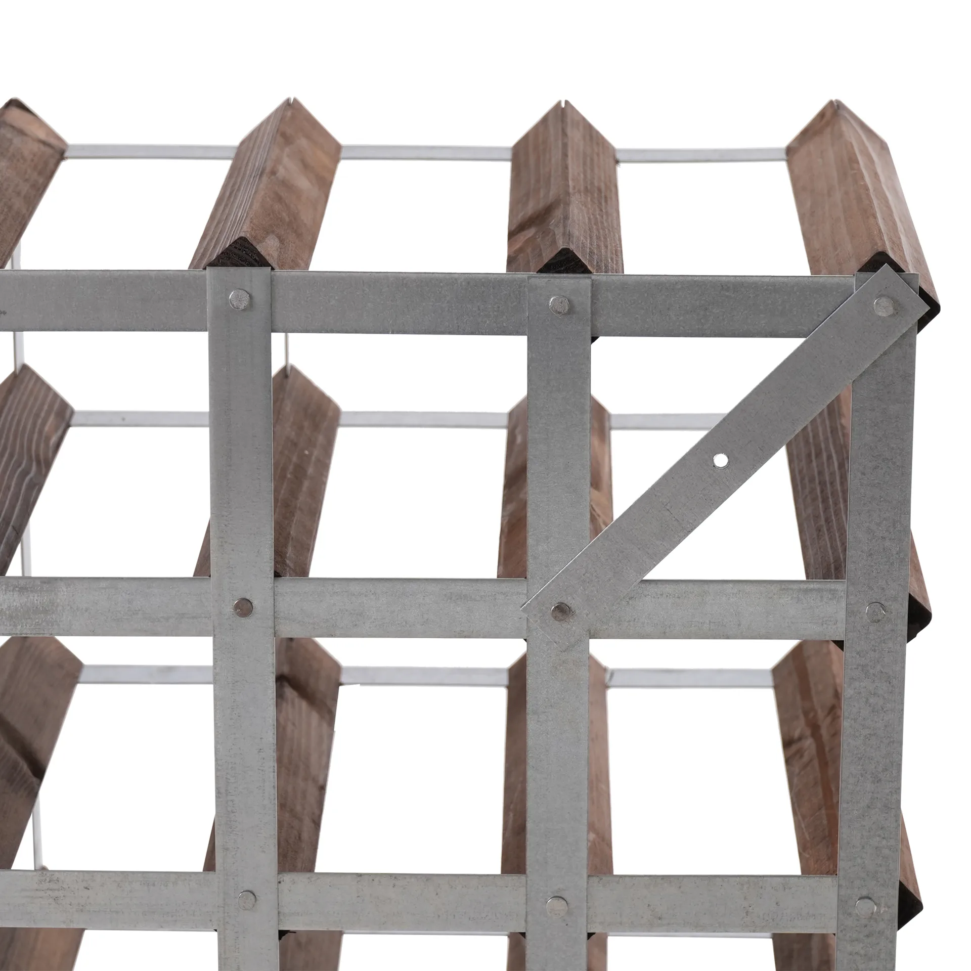 The Swedish Wine Rack Factory wine rack assembled, 9 bottles-dark pine The Swedish Wine Rack Factory