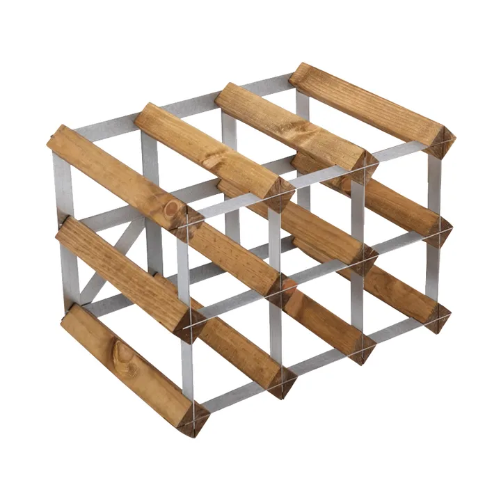 The Swedish Wine Rack Factory wine rack assembled - 9 bottles-light pine - The Swedish Wine Rack Factory
