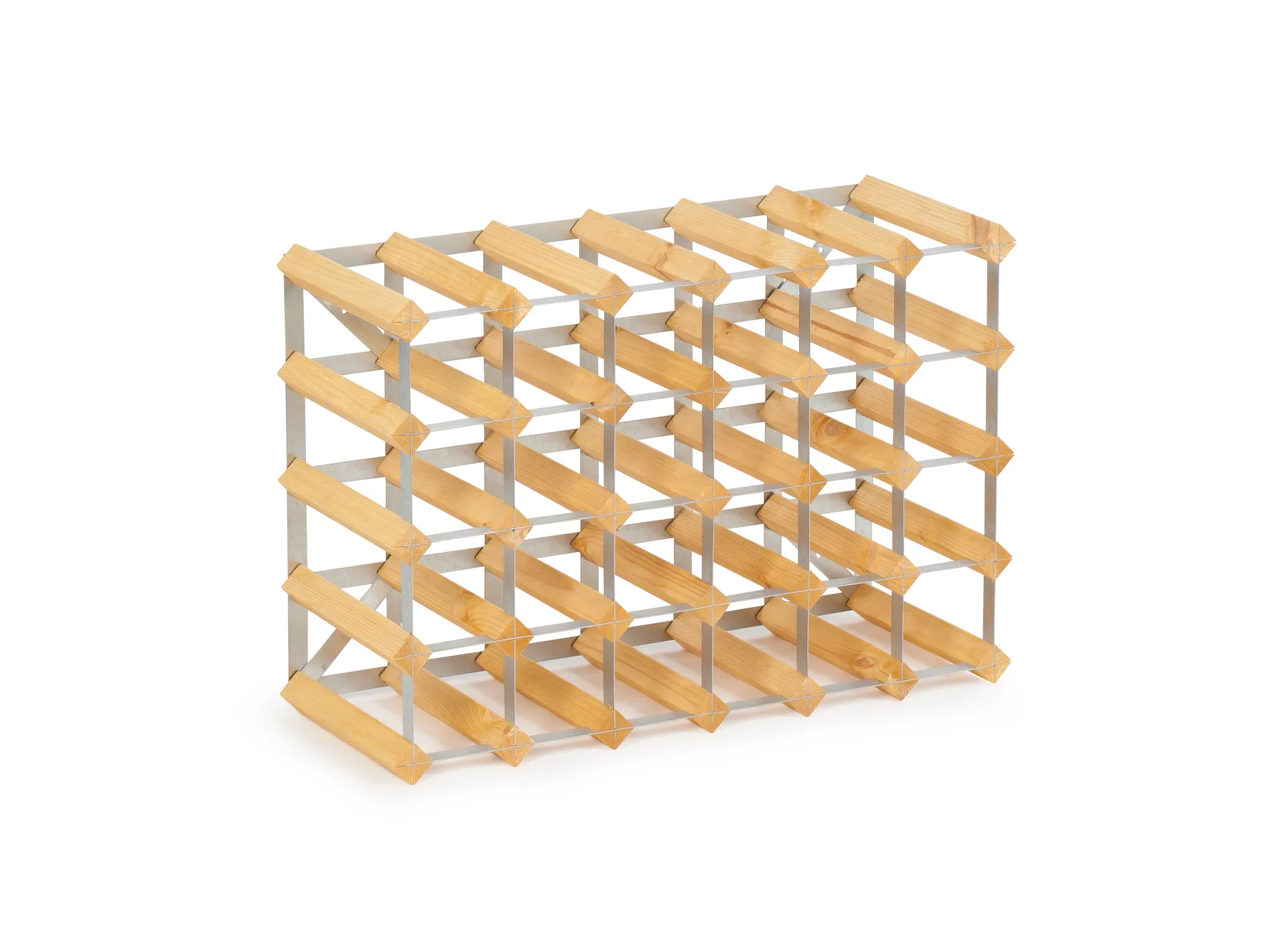 Traditional Wine racks wine rack 30 bottles expandable, Light oak Traditional Wine Racks