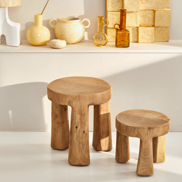 Donna stool Ø27x25 cm - Natural - URBAN NATURE CULTURE