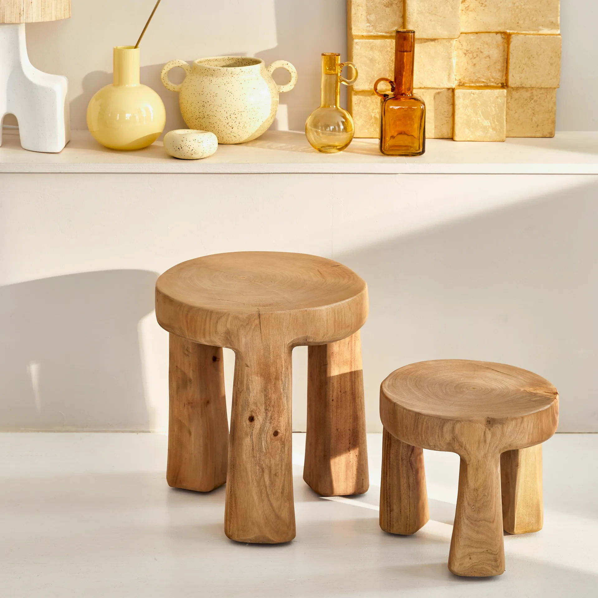 Donna stool Ø35x38 cm, Natural URBAN NATURE CULTURE