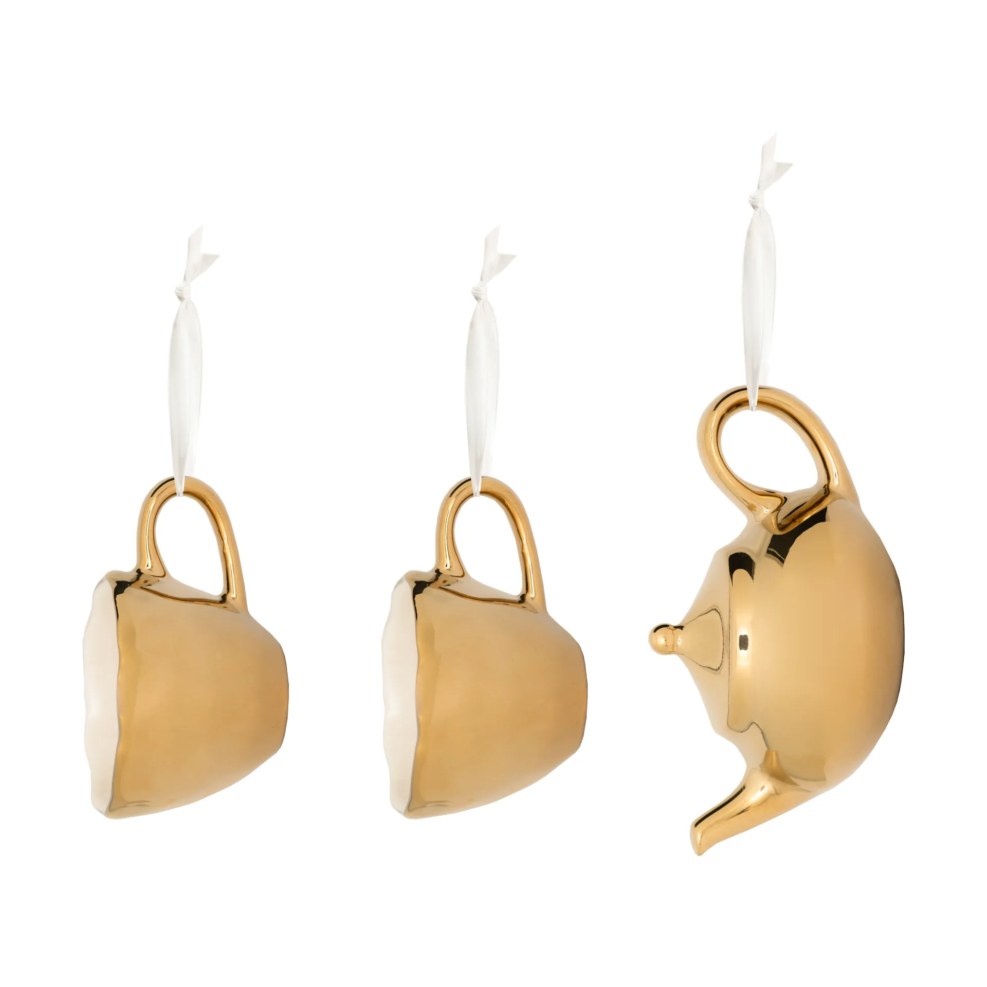 Good Morning Christmas tree decoration 3 pieces, Gold URBAN NATURE CULTURE