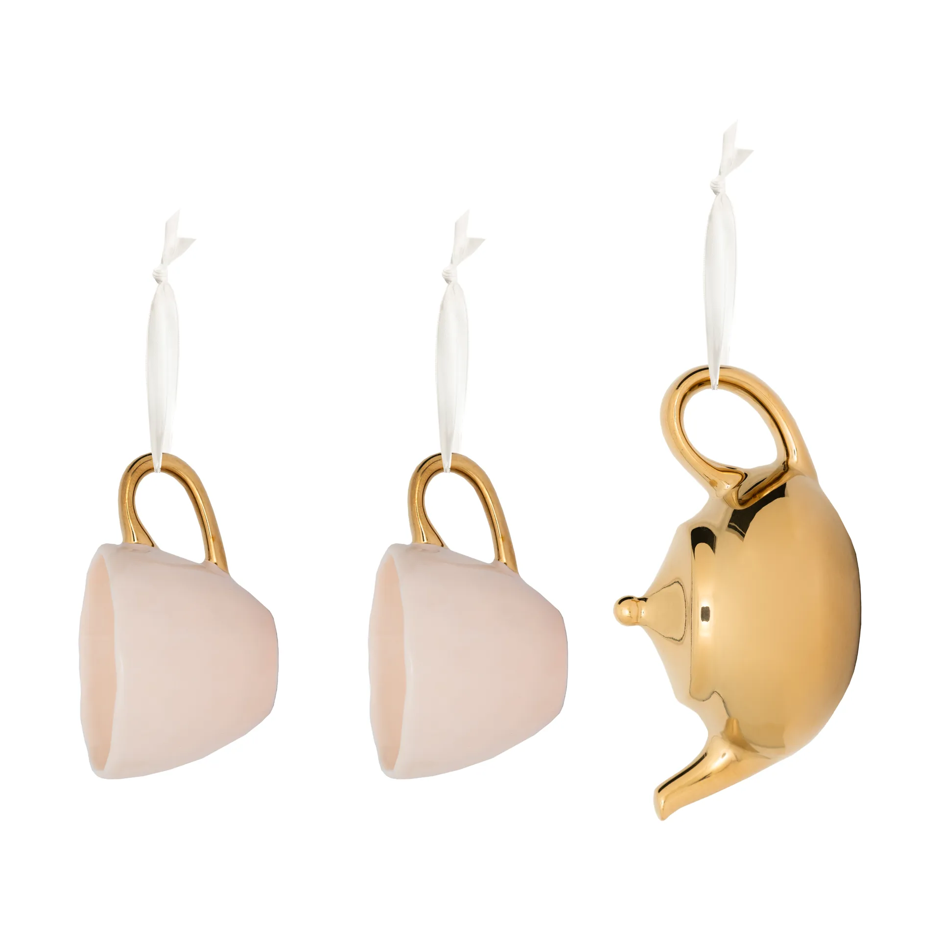 Good Morning Christmas tree decoration 3 pieces, Pink-gold URBAN NATURE CULTURE