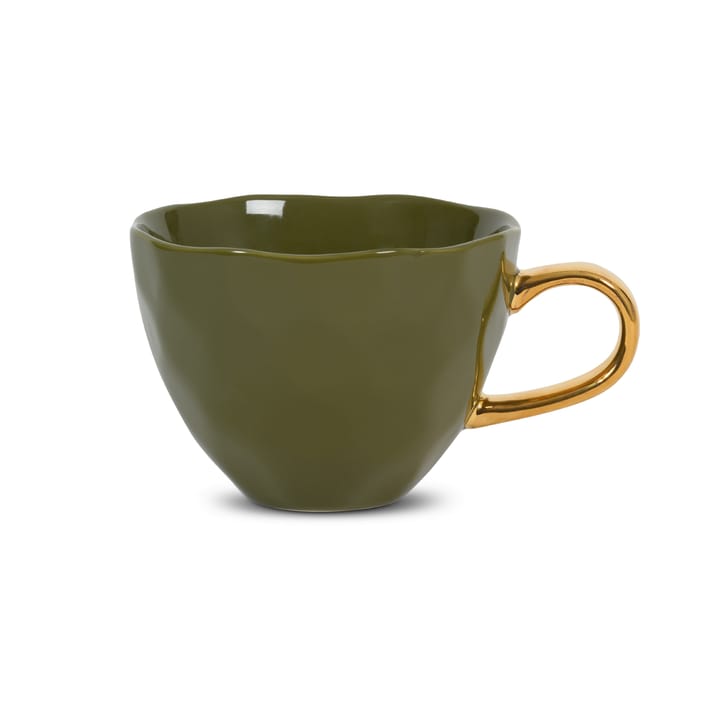 Good Morning mug cappuccino 30 cl, fir green URBAN NATURE CULTURE
