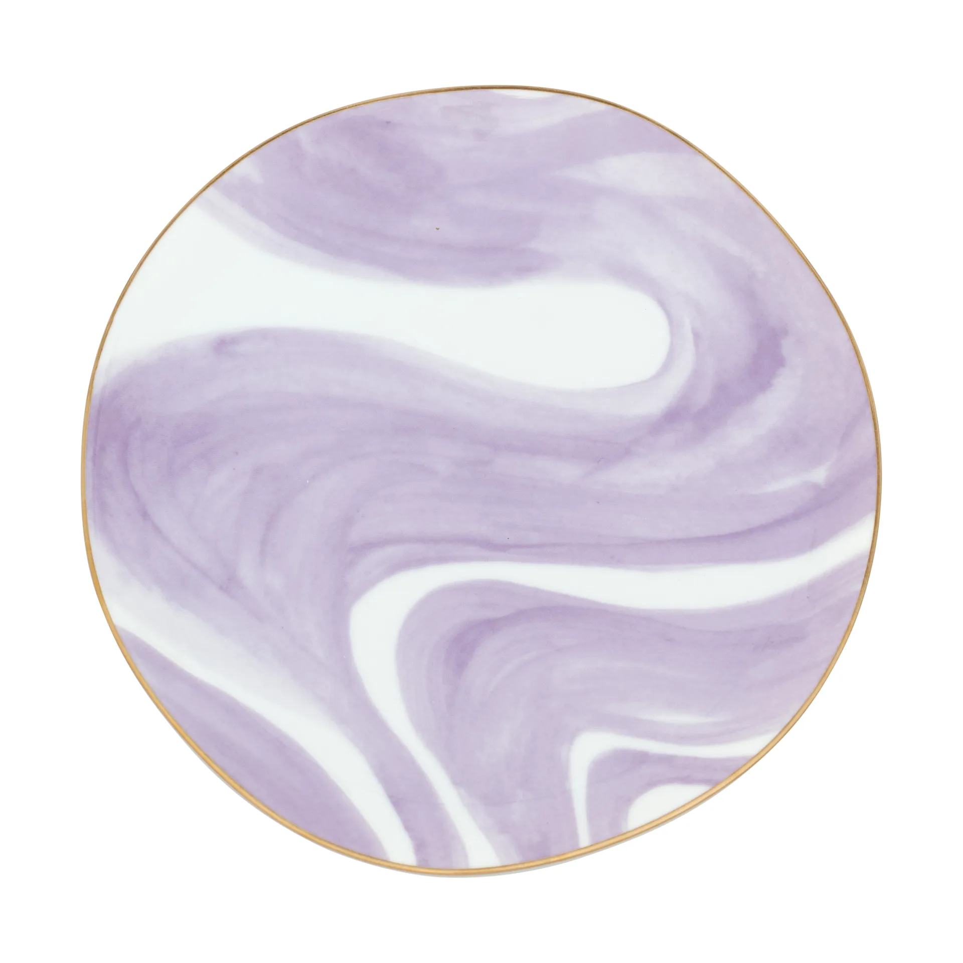 Good Morning plate 17 cm white, Valuri violet URBAN NATURE CULTURE
