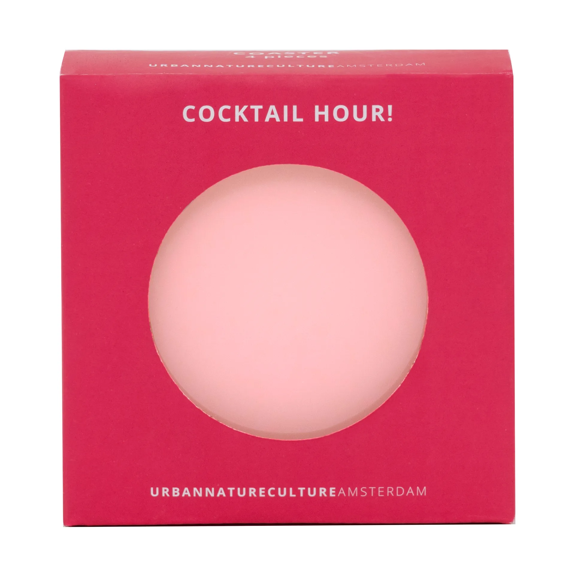 Urban Nature Culture gift set coaster 4-pack., Pink URBAN NATURE CULTURE