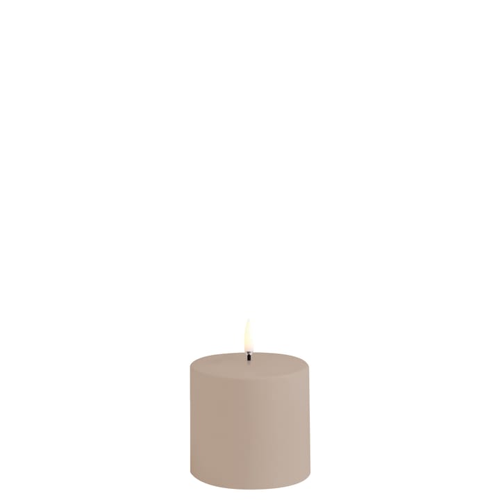 LED Pillar candle outdoor 7.8x7.8 cm - Sandstone - Uyuni Lighting