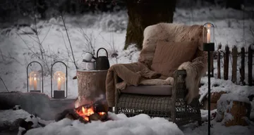 Outdoor holder for lantern 34 cm - Black - Uyuni Lighting