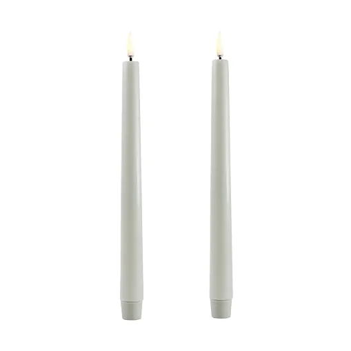 Taper LED candles 2-pack Ø2,3x25 cm - Green - Uyuni Lighting