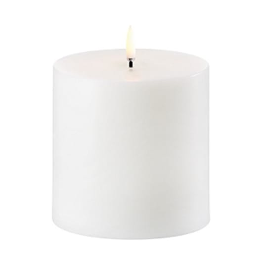 Uyuni LED Block candle white Ø10.1 cm, 10 cm Uyuni Lighting