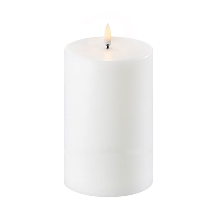 Uyuni LED Block candle white Ø10.1 cm, 15.2 cm Uyuni Lighting