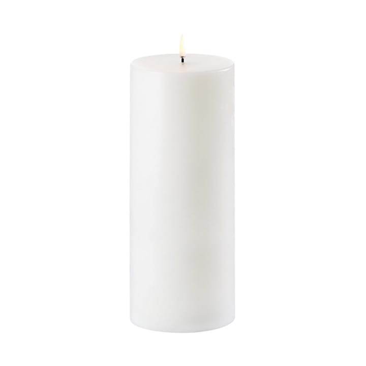 Uyuni LED Block candle white Ø10.1 cm, 25 cm Uyuni Lighting