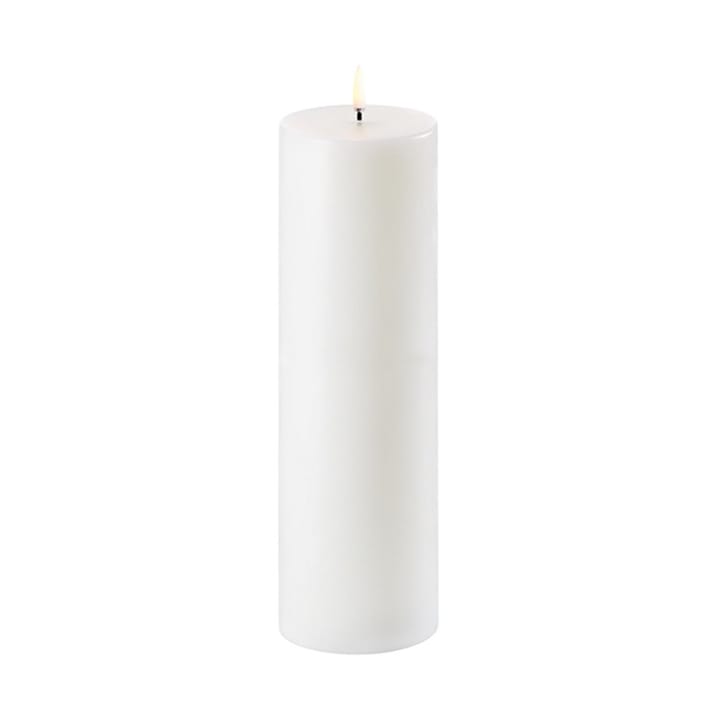 Uyuni LED Block candle white Ø7.8 cm, 25 cm Uyuni Lighting