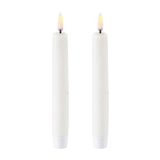 Uyuni LED Taper candles white 2-pack, 18.3 cm Uyuni Lighting