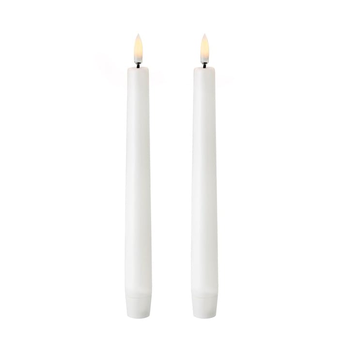Uyuni LED Taper candles white 2-pack, 20.5 cm Uyuni Lighting