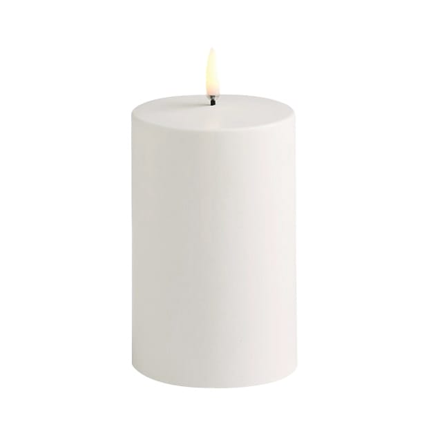 Uyuni Outdoor LED Block candle white, 12.8 cm Uyuni Lighting