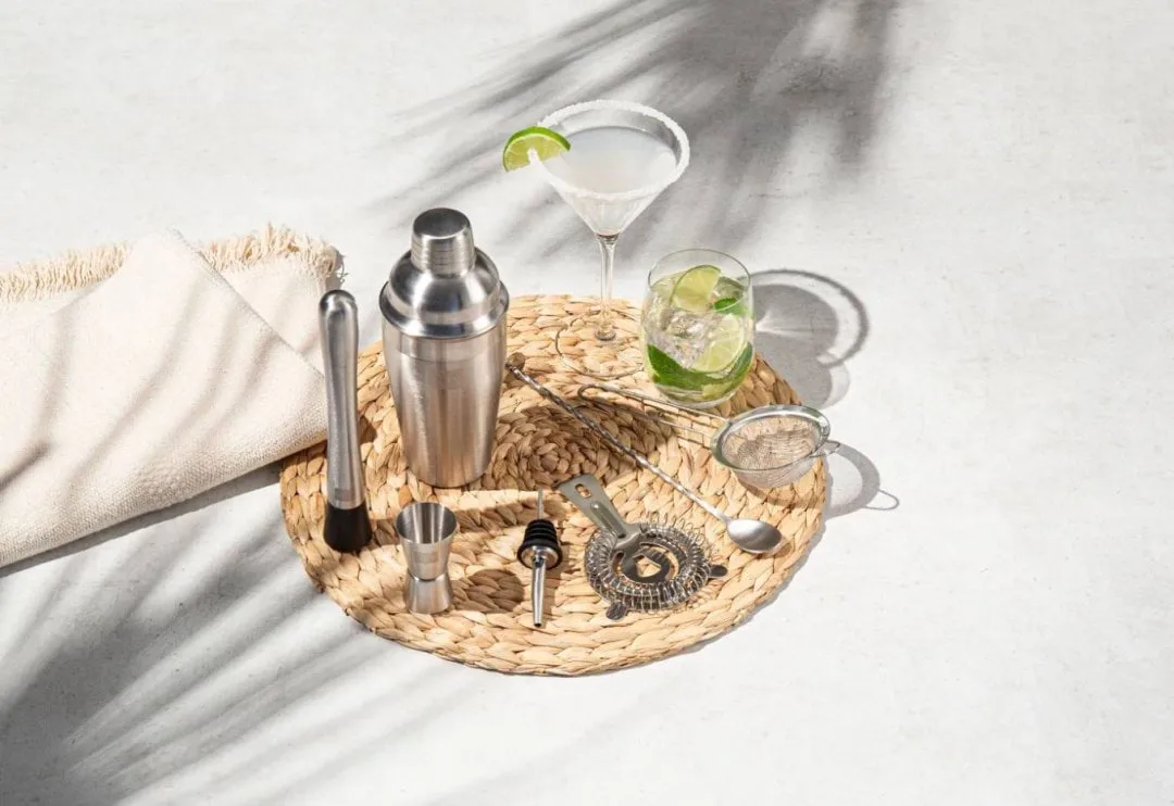 Vacuvin Lovers Bar In A Box cocktail set, Stainless steel, 7 pieces Vacuvin