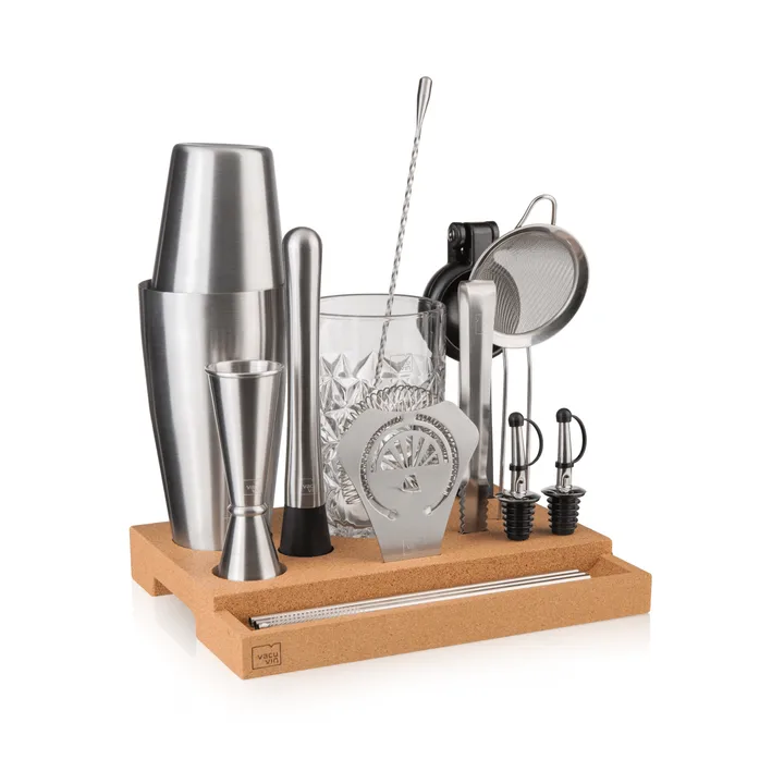 Vacuvin Master Bar In a Box cocktail set - Stainless steel, 16 pieces - Vacuvin