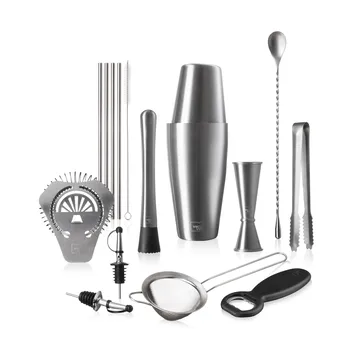 Vacuvin Mixologist Bar In a Box cocktail set - Stainless steel, 14 pieces - Vacuvin