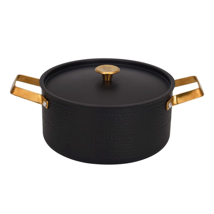 Arvet hammered black casserole with lid, Mio. 4 L Vargen & Thor